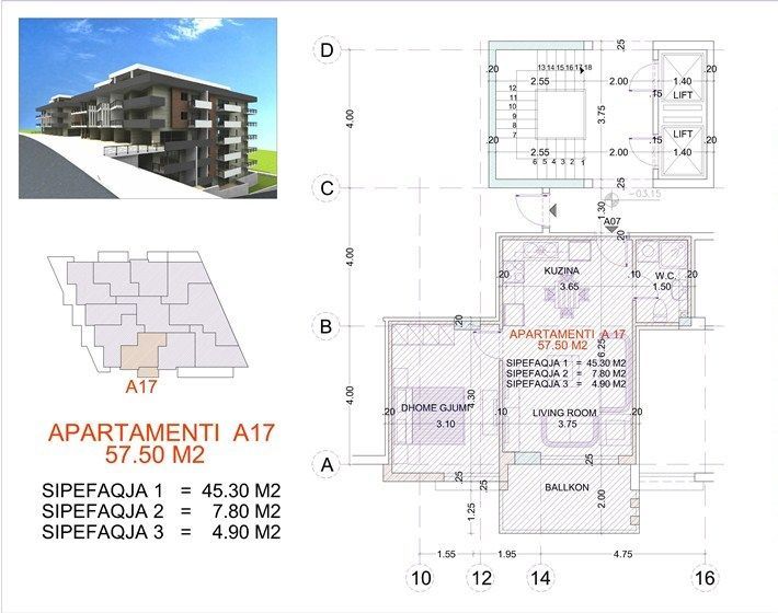 Апартаменты в Саранде, Албания, 47.5 м2 - фото 11