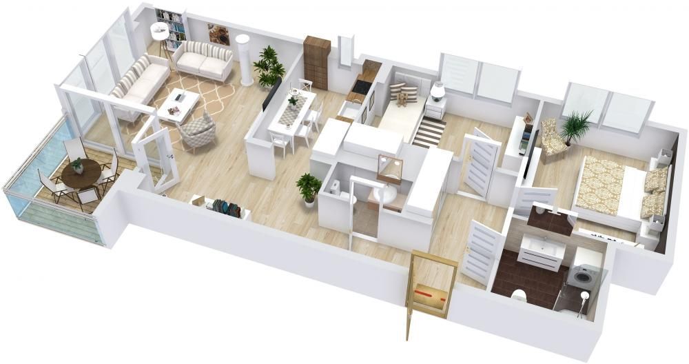 Апартаменты в Саулкрасты, Латвия, 85 м2 - фото 1