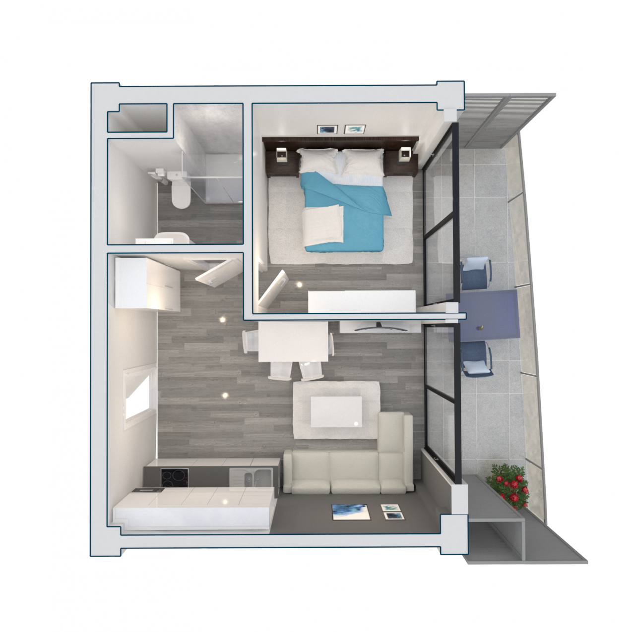Апартаменты в Батуми, Грузия, 51 м2 - фото 1