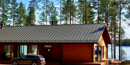 Современный дом в Финляндии, 50 км от границы. Фото