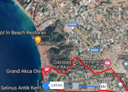 Land for 6 000 000 euro in Gazipasa, Turkey