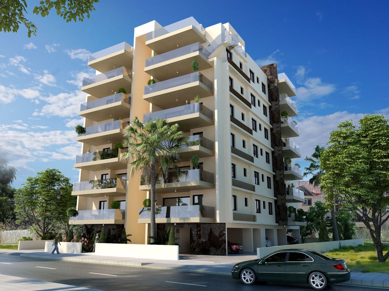Апартаменты в Ларнаке, Кипр, 120 м2 - фото 1